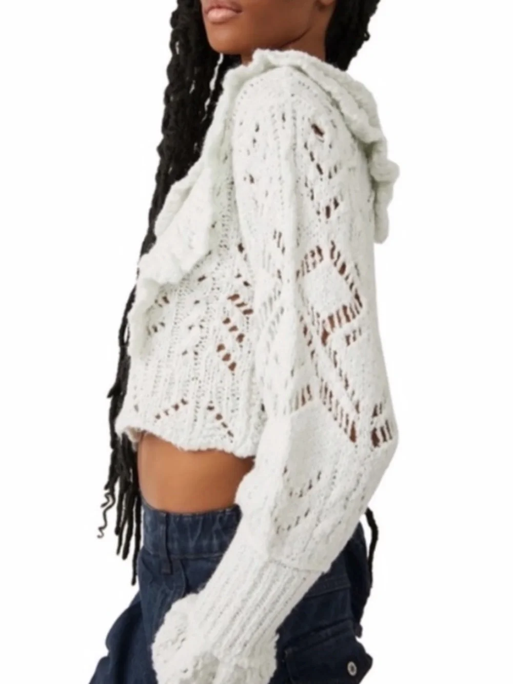 NEW Free People Avery Cardigan Icicle Large